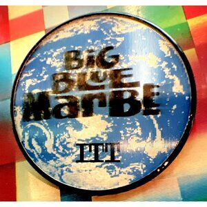 1970'S VARI VUE- ITT -BIG BLUE MARBLE- 2 PHASE LENTICULAR FLICKER PIN NOS HTF